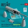 RESKIT RS48-0468 SUU-16A 20mm gun pod (open gun bay) wings mounting for F-4 Phantom II (C,D) (1 pcs) (3D Printed) 1/48